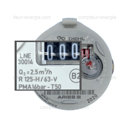 Compteur divisionnaire Eau Froide MID R125 - Diehl - ARIES